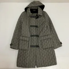 ◆ COMME CA DU MODE コムサ・デ・モード ダッフルコート by FIVE FOXes ひざ丈 アウター フ―ディー フード取外し ブラウン系 サイズ9 レディース 古着