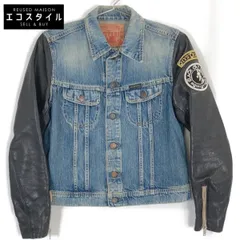 HYSTERIC GLAMOUR ヒステリックグラマー ﾚｻﾞｰｽﾘｰﾌﾞ ﾃﾞﾆﾑｼﾞｬｹｯﾄ 0151AB10 F