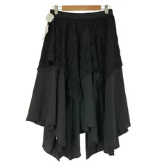 ユーズドフルギ USED古着 レースレイヤード アシンメトリースカート レディース 表記無 