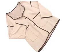 GRL グレイル パイピング ノーカラー コート sizeF/ベージュ ◇■ レディース