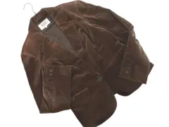 自由区 ベロア ジャケット size40/ブラウン ◇■ レディース