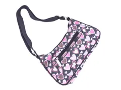 LESPORTSAC レスポートサック ハート柄 ショルダー バッグ ピンクｘ黒 ■■ レディース