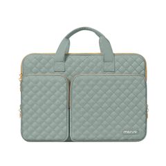MOSISO 360 Protective PC Case for 16-inch, 15-15.6-inch Laptops, Compatible with MacBook Air 15 M4 M3 M2/Pro 16 M4 M3 M2 M1, with 2 Pockets, Handle, and Belt, Square Shape, Quilted...