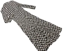 ZARA ザラ 総柄 ワンピース sizeXS/白ｘ黒 ◇■ レディース