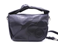 MARY QUANT マリークワント レザー ショルダー 付き 2WAY ハンド バッグ 黒 ■■ レディース