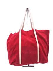 ZARA ザラ accessories カウレザー スウェード トート バッグ 赤 ■■ レディース