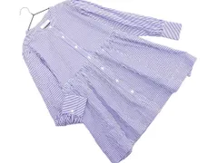 URBAN RESEARCH Sonny Label アーバンリサーチサニーレーベル ストライプ ギャザー バンドカラー ブラウス シャツ sizeF/紺ｘ白 ◇■ レディース