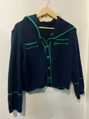 セーラーカラー ネイビー カーディガン
