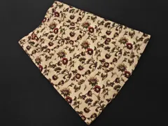 Eddie Bauer エディーバウアー 大きいサイズ コーデュロイ 花柄 スカート size14/ライトベージュ ◇■ レディース