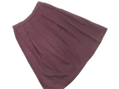 COMME CA DU MODE コム サ デ モード ウール混 Aライン 台形 スカート size9/ボルドー ◇■ レディース