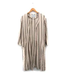 ローズバッド ROSE BUD スプリングコート ロング トッパー ストライプ F ベージュ /KT9