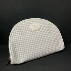 F009 Christian Dior Beauty ディオール コスメポーチ 千鳥格子柄 ミニポーチ