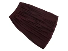 PAUL STUART ポールスチュアート プリーツ スカート size4/ボルドー ■◇ レディース