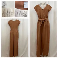 【LADIES】SLOBE IENA リボンベルトツキ カシュクールオールインワン サイズ36