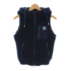 ヘリーハンセン HELLY HANSEN ボア フリースベスト ジップアップ フード付き S 紺 ネイビー HOW51253 /YM