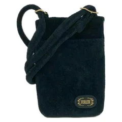 FEILER(フェイラー) ショルダーバッグ - 黒×グリーン×マルチ スマホポシェット/リアローズ