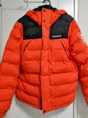 Timberland ティンバーランド オレンジ/ブラック ダウン アウター