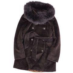 しろまめ様専用 S MAX MARA FABIO フードロングコート - メルカリ