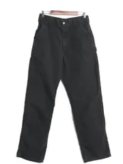 【お得なクーポン配布中!】 US企画 カーハート ルーズフィット キャンバス ユーティリティ ワーク パンツ メンズ 32 34 / ペインター カーゴ ストレート 黒 コットン