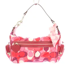 コーチ COACH ハンドバッグ ワンハンドル シグネチャー 総柄 ピンク /BB