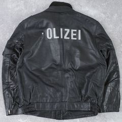 良品 ドイツ ポリスマン レザージャケット 54 ライダース モーター