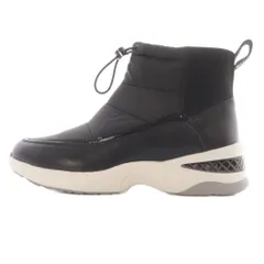ダイアナ DIANA プラス ショート丈スノーブーツ 切替 XL 黒 ブラック