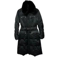  EPOCA（エポカ）」レディース フォックスファー付き ロングダウンコート ITL 40サイズ ブラック【DD134】のサムネイル