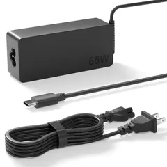 65W Type-C 充電器、富士通ノートパソコンの互換性あり、パソコン ACアダプター タイプc Type-C 65W fmv-acc01a/fmv-acc02a/FPCAC316/adlx65yscc2f/adlx45ycc2f など対応 パソコ ...