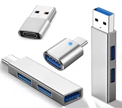 USB ハブ USB HUB type C ハブ 3-IN-1 ハイスピード 拡張 軽量 超小型 USB 3.0 /2.0ポート スマホ USB-C 変換アダプタ Windows/Li-nux/Mac OS/Android/Chr-ome OS/PS ...
