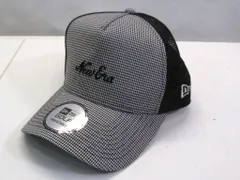 【229879】New Era ニューエラ  GOLF 9FORTY A-Frame  Houndstooth メッシュ キャップ ブラック
