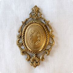薔薇と月桂樹の鍵穴飾り エスカッションローズ パーツフランス