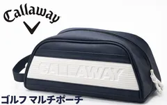 【美品】Callaway キャロウェイ ゴルフ マルチポーチ ネイビー 《0207-17》