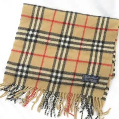 英国製 Burberrys ラムウール ノバチェック マフラー