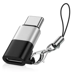 GAEF ライトニング to Type-C 変換アダプタ PD急速充電&高速データ転送 Lightning(メス) からタイプC (オス)変換用アダプター 小型 紛失防止 lightning usb-c変換アダプタ iPhone 17/16/15 i ...