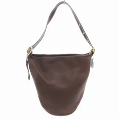 コーチ COACH オールドコーチ ヴィンテージ 9085 USA製 ショルダー バッグ レザー 斜めがけ バケツ型 ダークブラウン 茶 /AE ■GY18