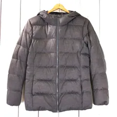レディース）ユニクロ UNIQLO フード付 フルジップアップ ダウンジャケット M グレー 秋冬対応 211-079439 / 6TA065 【送料無料】【中古】【レディースビジネス】202601
