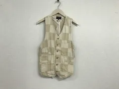 本物ビームスプラスBEAMS+PLUSコットンジレベストメンズサーフアメカジミリタリーストリートスケーターワークビジネススーツモードゴルフドレスバイカーベージュS