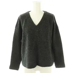 アメリカンラグシー AMERICAN RAG CIE ウールコットンVネックニットプルオーバー セーター F グレー /AT ■OS