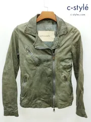 L702 [人気] GIORGIO BRATO ジョルジオブラット ダブルライダースジャケット 40 グレー系 965693 ラムレザー レディース | O★