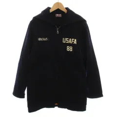 ブルーブルー BLUE BLUE カデットコート パーカー USAF 米空軍 カシミヤ混 ジップアップ 3 紺 黒 /YMのサムネイル