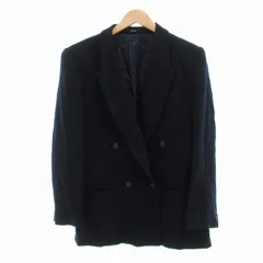 ダックス DAKS ダブルブレストジャケット テーラード 紺ブレ ウール ネイビー /VU△ 0308