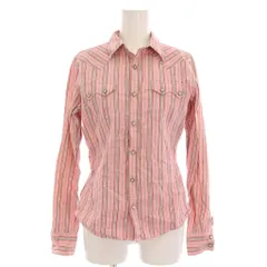 ラルフローレン RALPH LAUREN シャツ ブラウス ストライプ 長袖 11 ピンク /YM ■MA