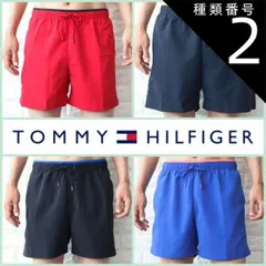 種類2:BLACK　ブラック/M 水着 メンズ サーフパンツ ビーチショーツ 海パン ハーフパンツ ショートパンツ 短パン トミーヒルフィガー 水陸両用 TOMMYHILFIGER