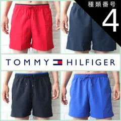 種類4:BLACK　ブラック/XL 水着 メンズ サーフパンツ ビーチショーツ 海パン ハーフパンツ ショートパンツ 短パン トミーヒルフィガー 水陸両用 TOMMYHILFIGER