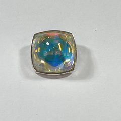 ☆ 585/925刻印 14金 イエローゴールドシルバーコンビバングル