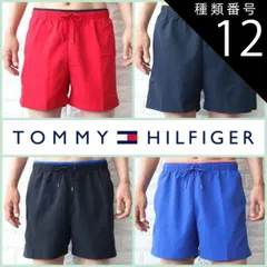 種類12:Primary　Red　レッド/M 水着 メンズ サーフパンツ ビーチショーツ 海パン ハーフパンツ ショートパンツ 短パン トミーヒルフィガー 水陸両用 TOMMYHILFIGER