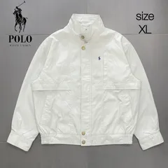 ポロラルフローレン　USA製　スモールポニー刺繍　ジップアップ　ブルゾン　XL