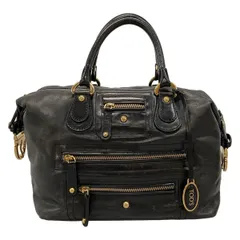 TOD'S(トッズ) ハンドバッグ パシュミー 黒 レザー