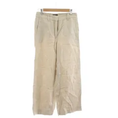 セオリー Theory ワイドパンツ 麻 リネン 0 アイボリー 無地 /RR