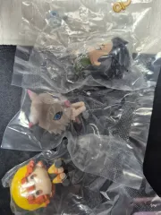 鬼滅の刃 ぺたっとゼンマイガチャフィギュア まとめ (我妻 善逸、悲鳴嶼 行冥、伊之助)